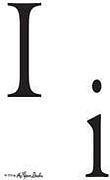 Monogram - I - Clear Stamps