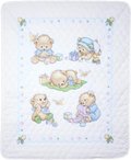 Baby Bears Quilt - Stamped Cross Stitch Kit