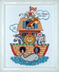 Noah's Ark Birth Record - Counted Cross Stitch Kit