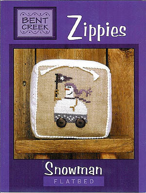 Zippies - Snowman Flatbed - Cross Stitch Pattern