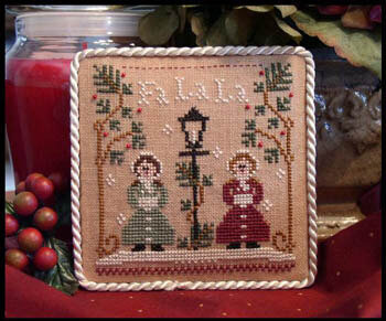 Ornament 1 - Fa La La - Cross Stitch Pattern