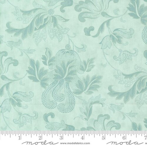 108" Collect Etchings - Aqua - Quilt Fabric