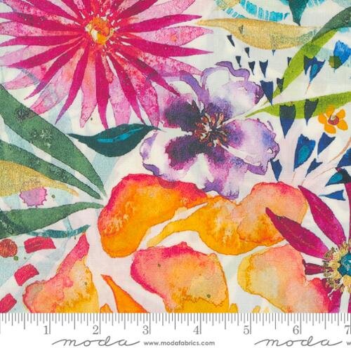 108" Coming Up Roses Rainbow - Quilt Fabric