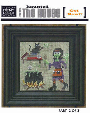 Haunted House - Got Newt? - Cross Stitch Pattern