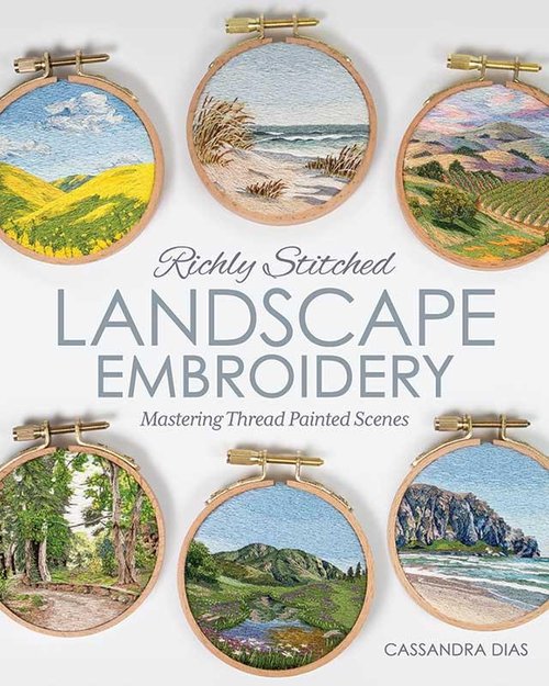 Richly Stitched Landscape Embroidery Book