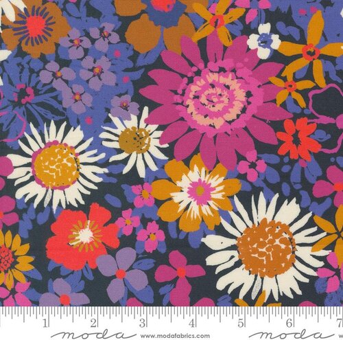 Maeve Phoebe Navy Blue - Quilt Fabric
