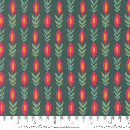 Sitara Vines Dark Teal - Quilt Fabric