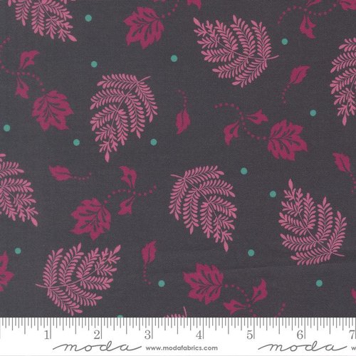 Sitara Paisley Leaf Midnight - Quilt Fabric
