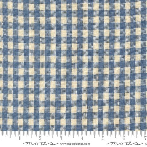 Larkspur Linen Wovens Delft Gingham - Quilt Fabric