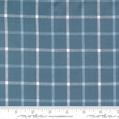 Stars & Stripes Wovens Gingham Blue - Quilt Fabric