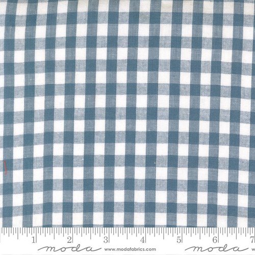 Stars * Stripes Wovens Gingham Blue - Quilt Fabric