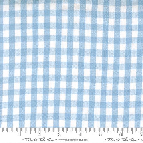 Stars & Stripes Wovens Gingham Light Blue - Quilt Fabric