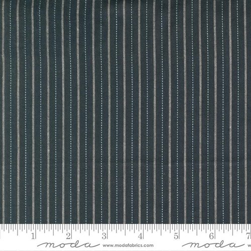 Stars & Stripes Wovens Lined Navy - Quilt Fabric