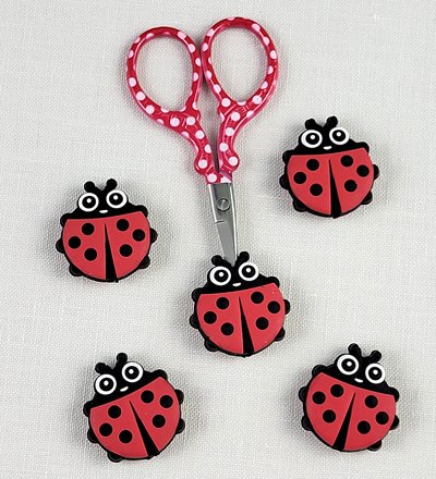 Ladybug Scissor Point Protectors, Pack of 5