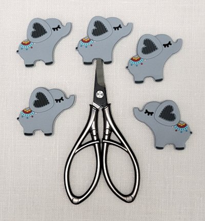 Elly Elephant Scissor Point Protectors, Pack of 5
