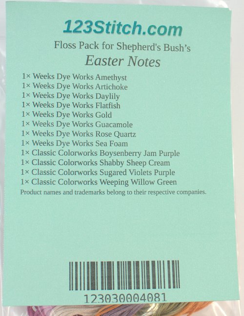 Floss Pack for "Easter Notes"
