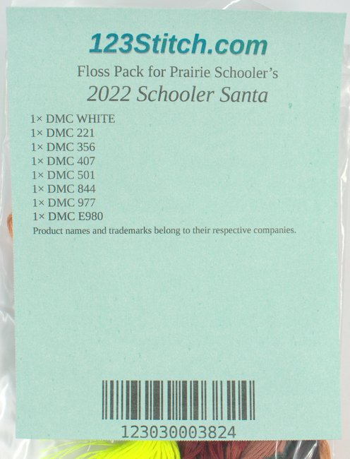 Floss Pack for "2022 Schooler Santa"
