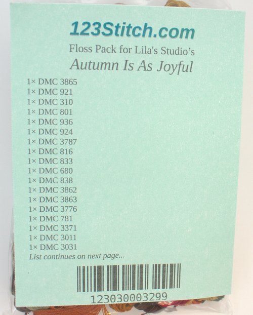 Floss Pack for "Autumn Is As Joyful"