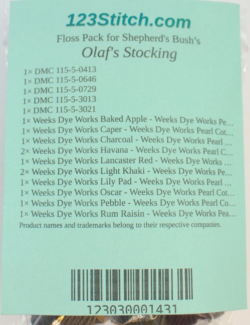 Floss Pack for "Olaf