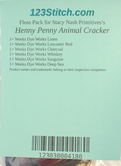 Floss Pack for "Henny Penny Animal Cracker"