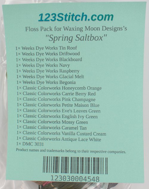 Floss Pack for "Spring Saltbox" 