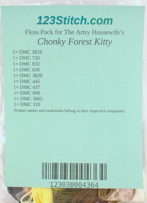 Floss Pack for "Chonky Forest Kitty"