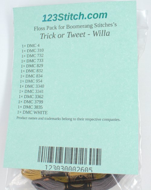 Floss Pack for "Trick or Tweet - Willa"