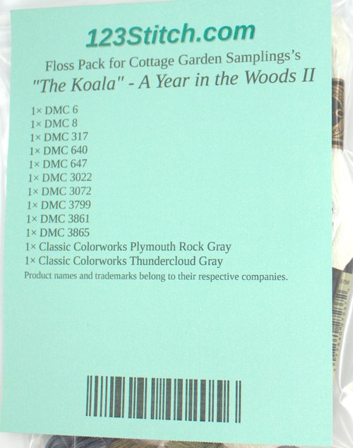 Floss Pack for "The Koala" - A Year in the Woods II