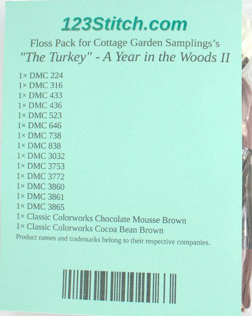 Floss Pack for "The Turkey" - A Year in the Woods II