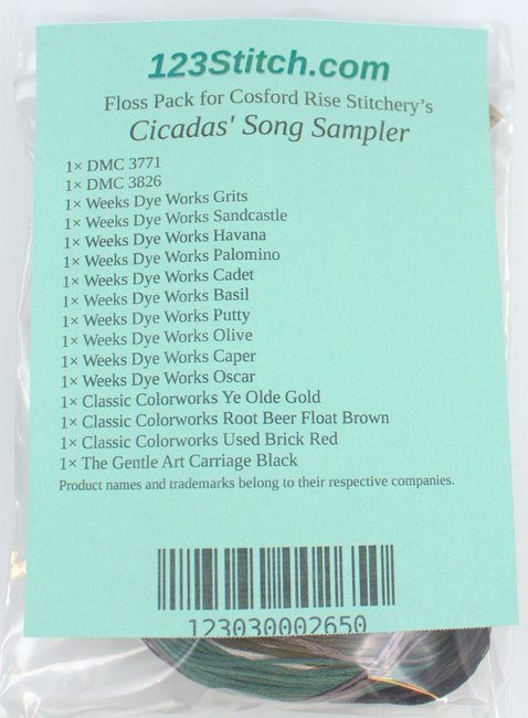 Floss Pack for "Cicadas