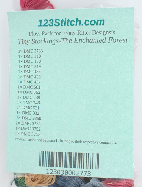 Floss Pack for "Tiny Stockings-The Enchanted Forest"
