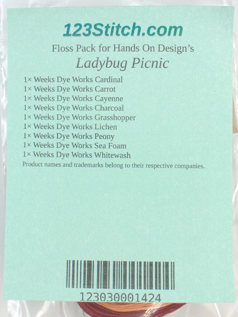 Floss Pack for "Ladybug Picnic"
