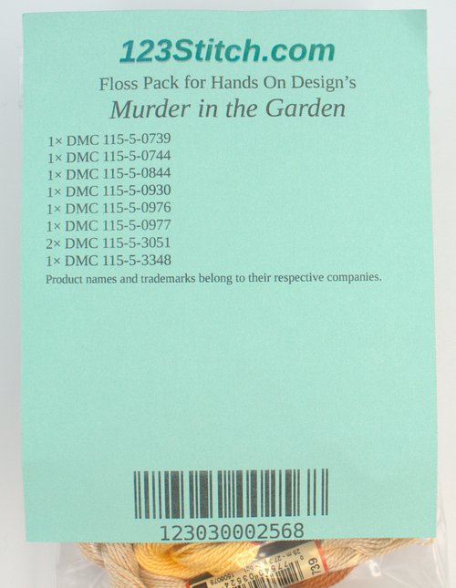 Floss Pack for "Murder in the Garden"