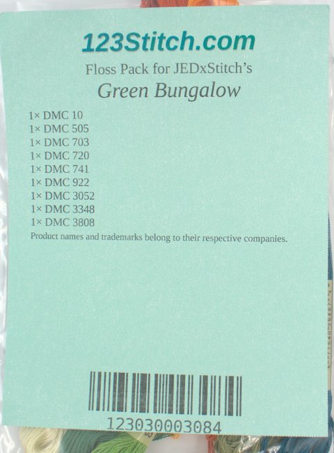 Floss Pack for "Green Bungalow"