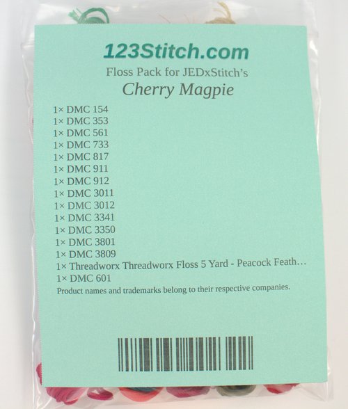 Floss Pack for "Cherry Magpie"