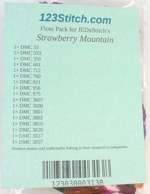 Floss Pack for "Strawberry Mountain"