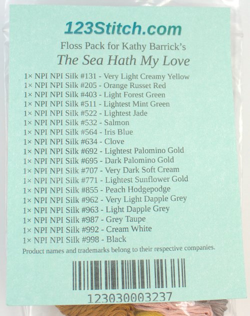 Floss Pack for "The Sea Hath My Love"