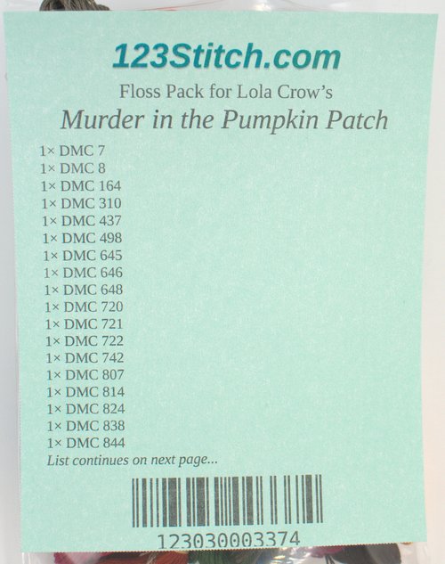 Floss Pack for "Murder in the Pumpkin Patch"