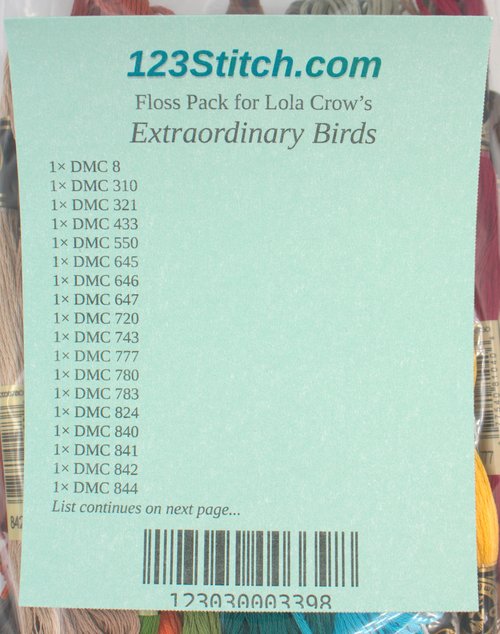 Floss Pack for "Extraordinary Birds"