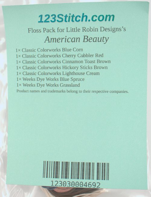 Floss Pack for "American Beauty"
