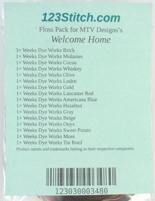 Floss Pack for "Welcome Home"