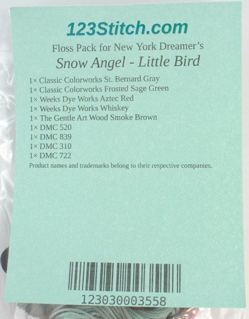 Floss Pack for "Snow Angel - Little Bird"