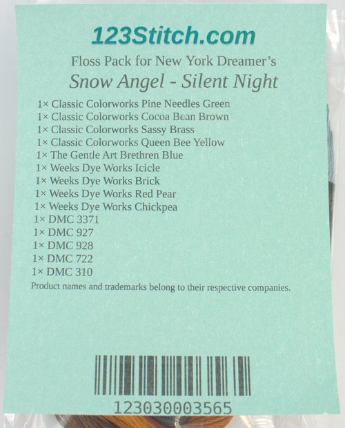 Floss Pack for "Snow Angel - Silent Night"