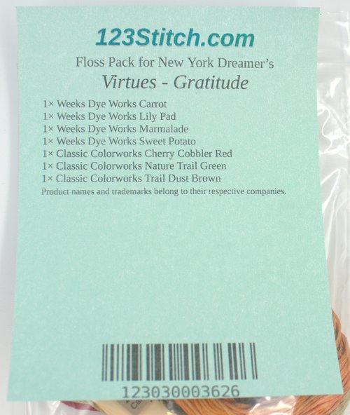 Floss Pack for "Virtues - Gratitude"