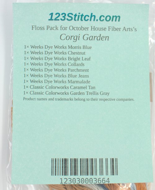 Floss Pack for "Corgi Garden"