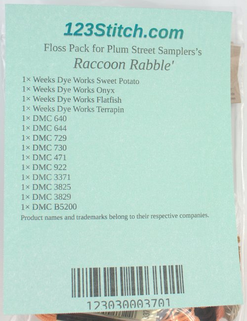 Floss Pack for "Raccoon Rabble