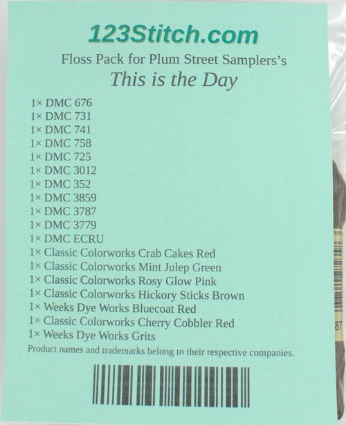 Floss Pack for "This is the Day"