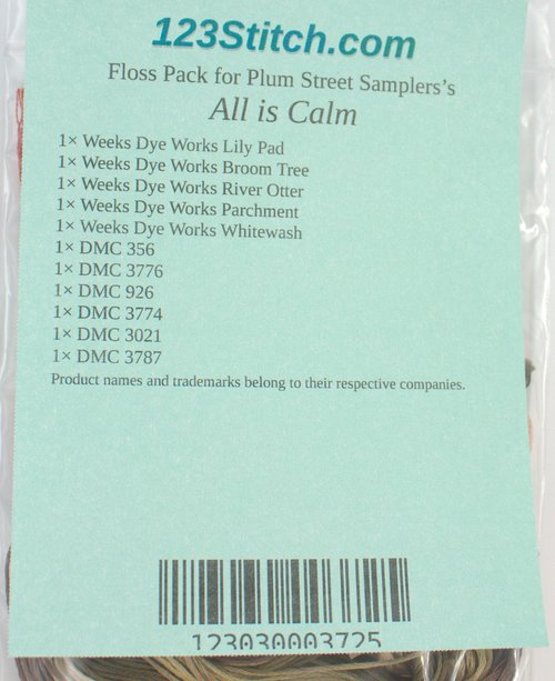 Floss Pack for "All is Calm"