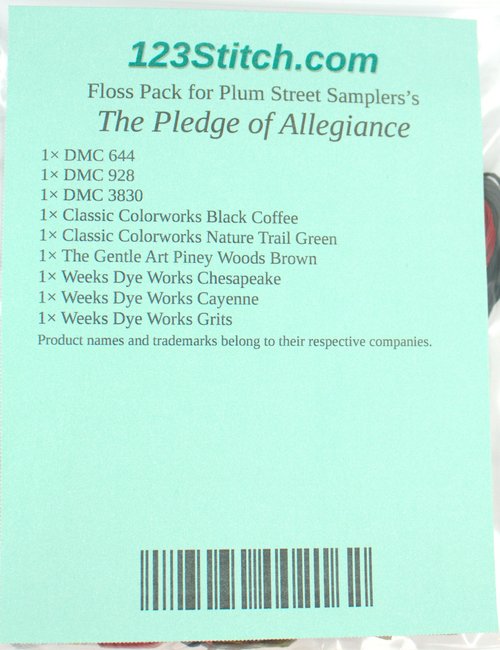 Floss Pack for "The Pledge of Allegiance"