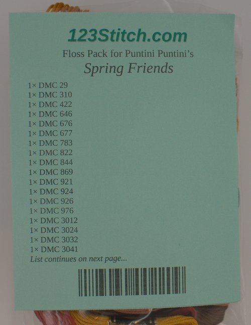Floss Pack for "Spring Friends"